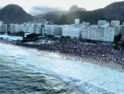 Penampakan 2,5 Juta Penonton Pentas Musik Lady Gaga di Brazil