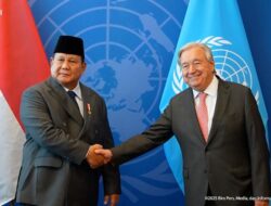 Prabowo Bertemu Sekjen PBB, Bahas Perdamaian Dunia
