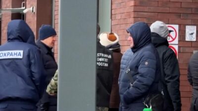 Penampakan TKP Penembakan Jendral Rusia Vladimir Alekseyev di Moskow