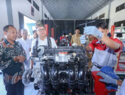 Mesin Diesel dan Bensin Toyota Pada saat ini Jadi Alat Peraga di Dua SMK Lombok, Ini Penjelasannya